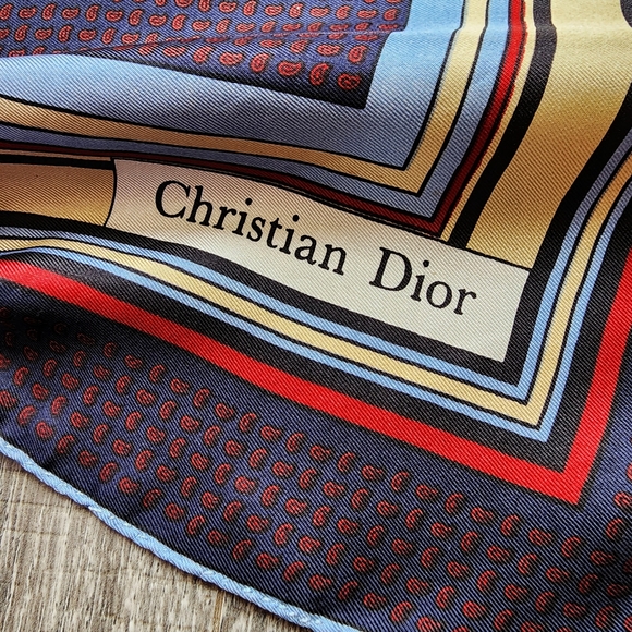 Christian Dior Silk Bandana Small - Picture 2 of 11